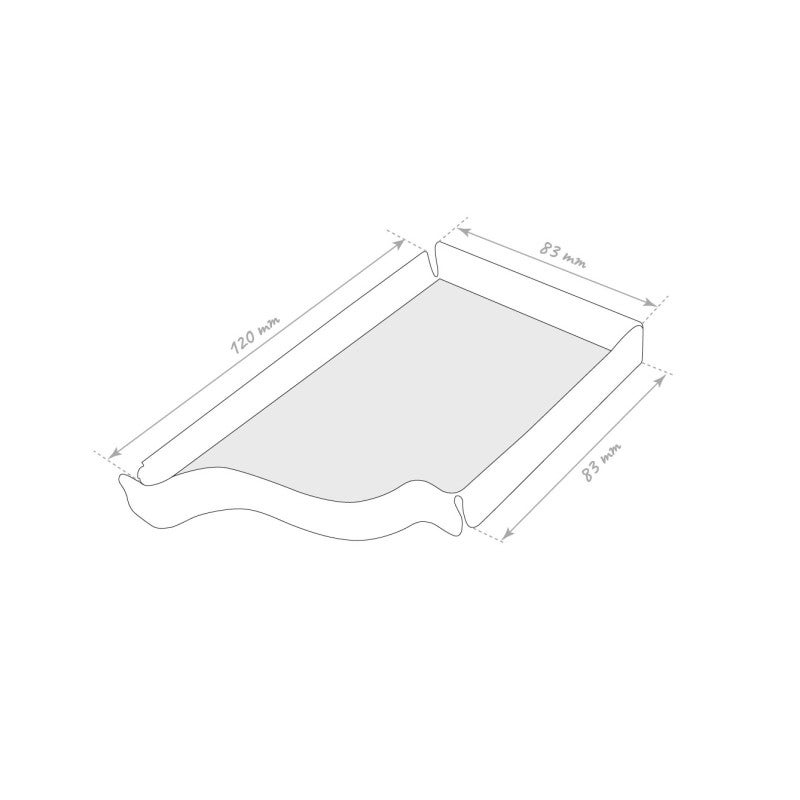 Fond de gouttière (paire) blanc corniche G300 ALUHOME - 2