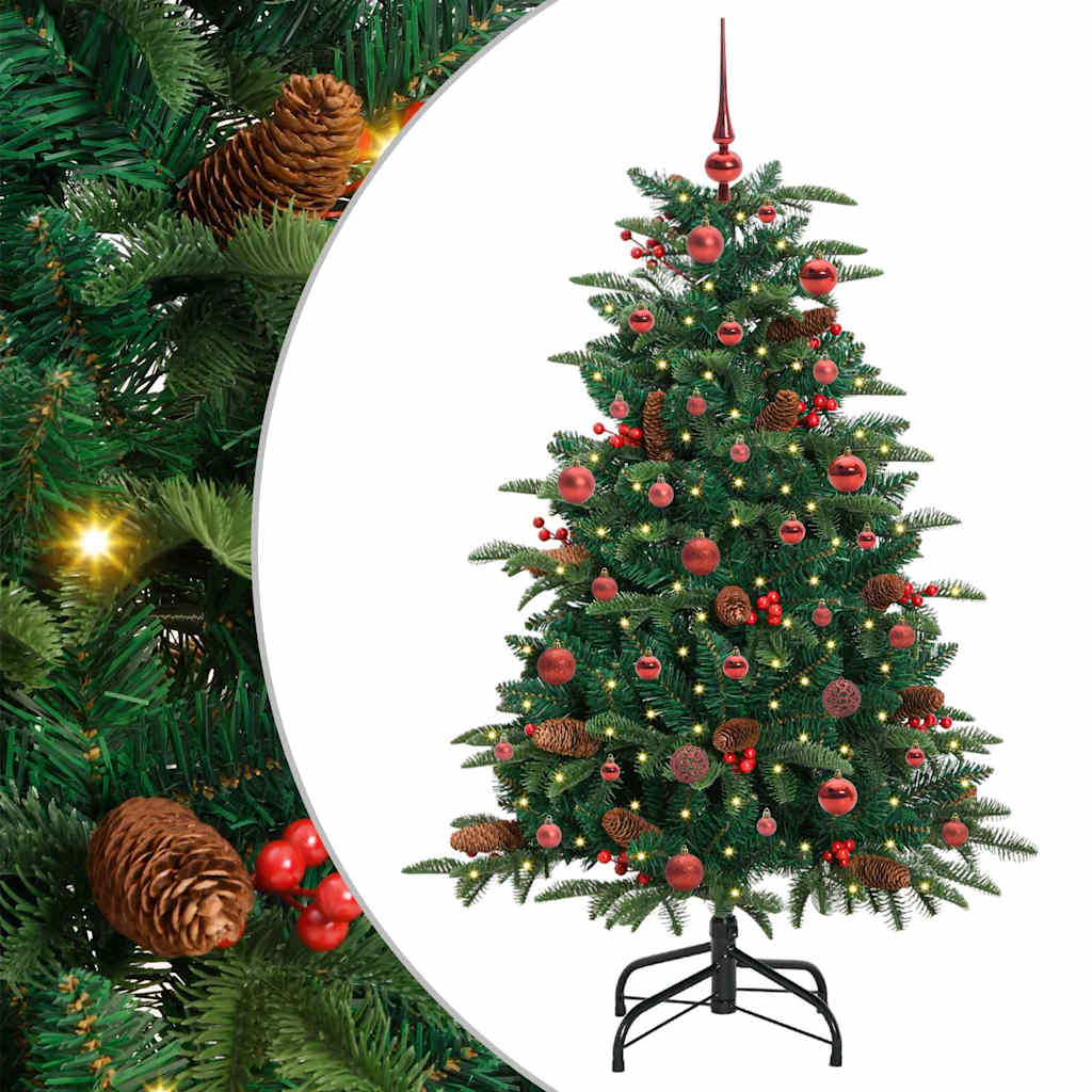 Sztuczna choinka Zielony 150 cm PVC, Metal i Plastik