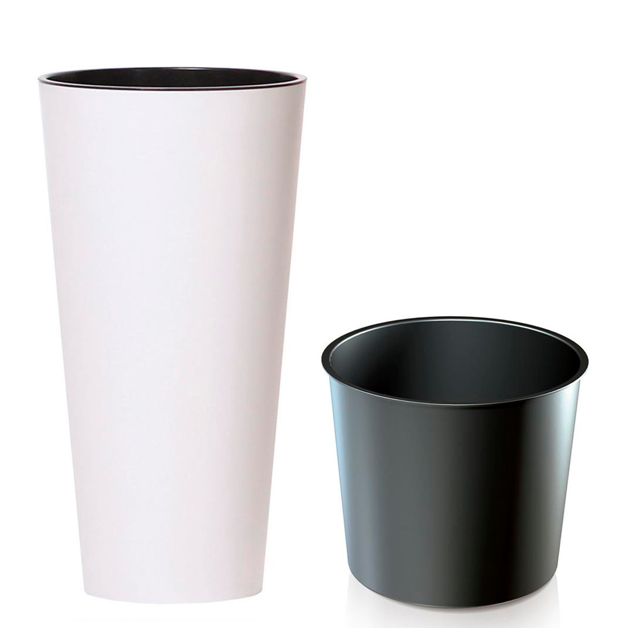 Pote TUBUS SLIM 15,5L., dimensões (mm) 250x250x476, cor Branco - 4