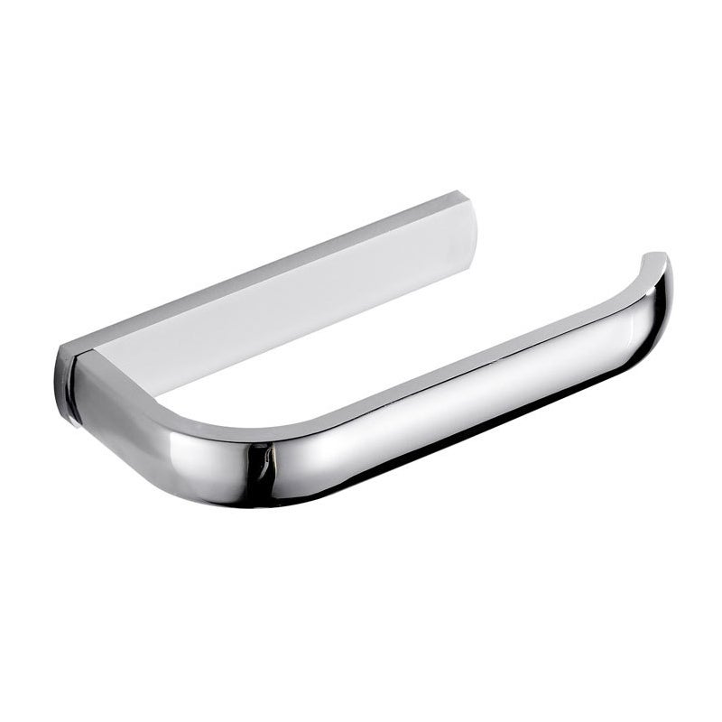 Uchwyt ścienny na papier toaletowy, odpowiedni do łazienki, kuchni, biura itp., 195 x 88 x 26 mm (chrom błyszczący)