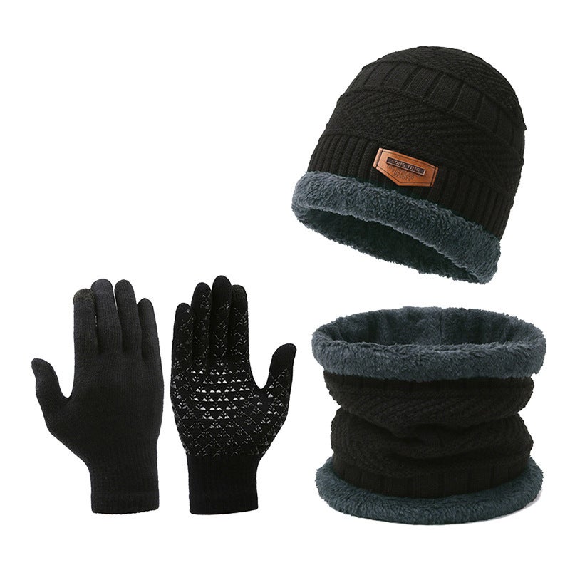 Set da 3 pezzi: cappello, guanti e sciarpa - Set 3 in 1 per l'inverno - Guanti compatibili con touchscreen - Giallo | Leroy Merlin