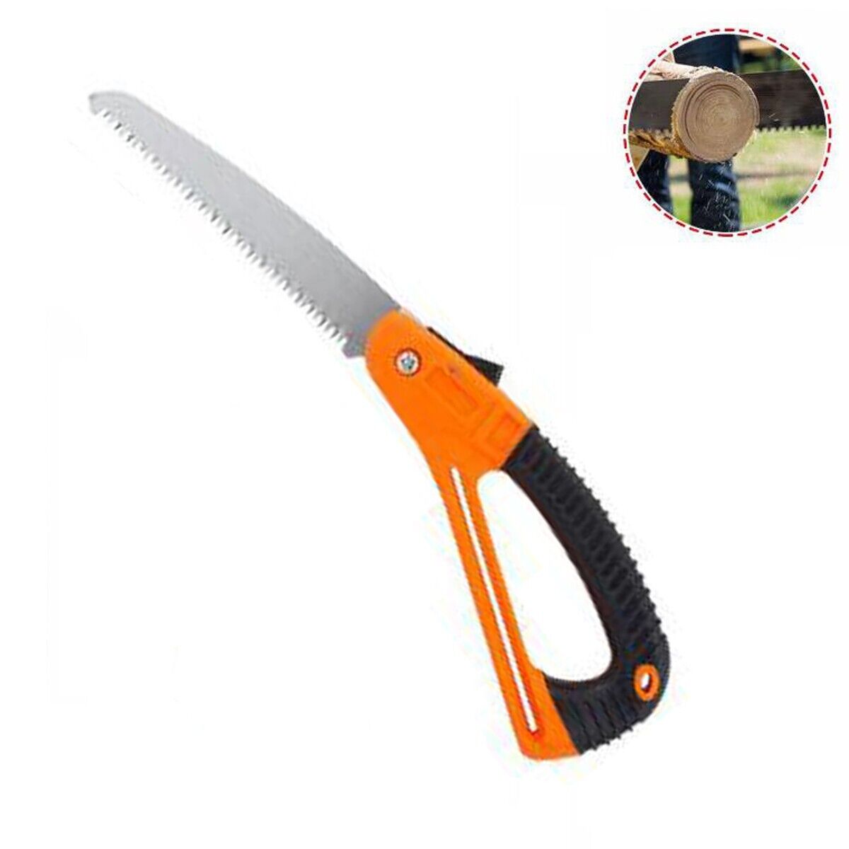 Sega Da Potatura Pieghevole 180mm - Lama Acciaio Inox Per Giardino E Campeggio - Foto 6