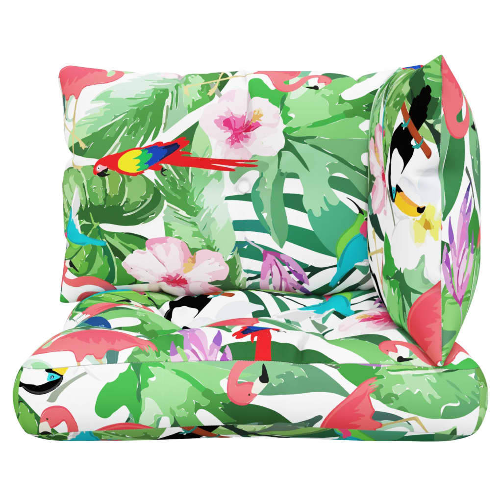 Coussins de palette lot de 3 multicolore tissu Oxford vidaXL - 5