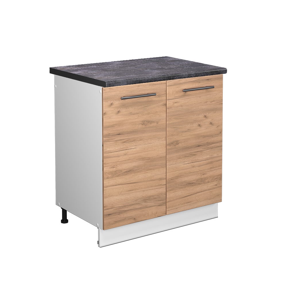 Vicco Szafka pod zlew Fame-Line, Złoty dąb energetyczny, 80 cm , BP Antracyt