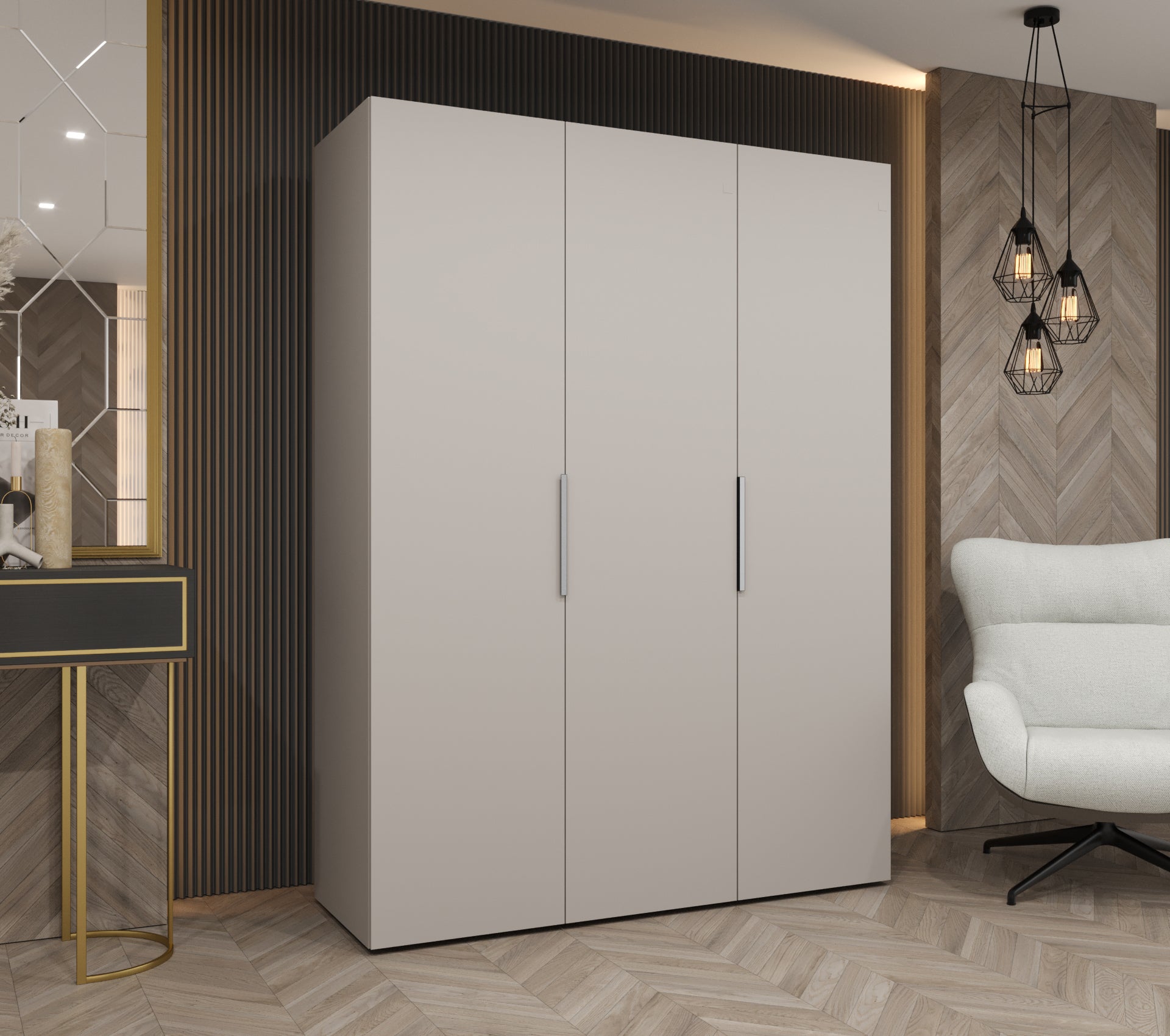 Szafa uchylna otwierana Marbella 1 150 x 52 x 202 cm kaszmir + u. kaszmir Abiks Meble - 2