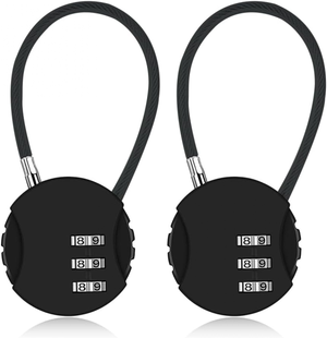 CSPARKV Cadenas Valise Avion, 6Pcs Cadenas Code de 3 Chiffres, Cadenas de Sécurité à Combinaison
