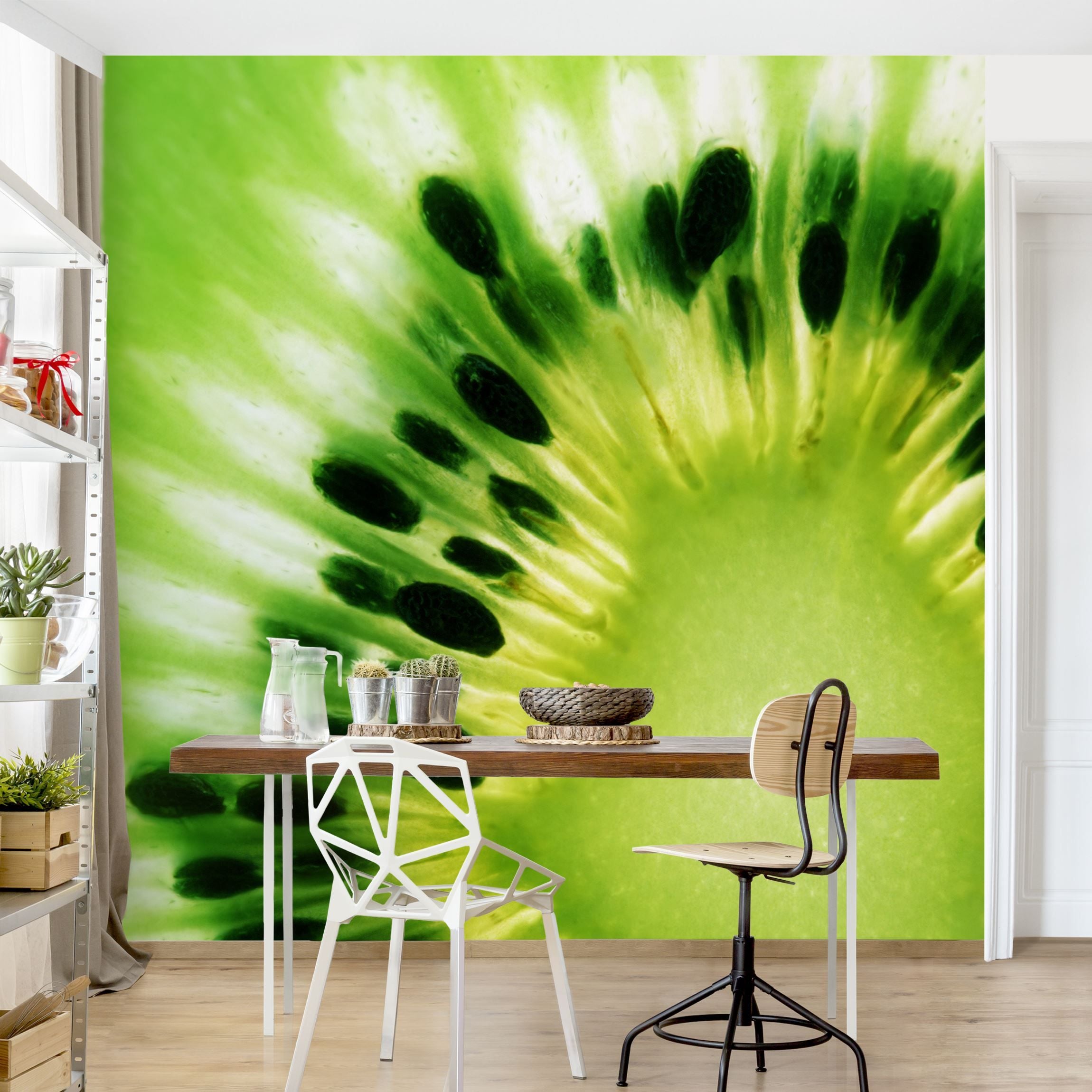 Papel pintado fotomural comida y bebida kiwi 107 - cocina - tnt 192 x 192 cm premium