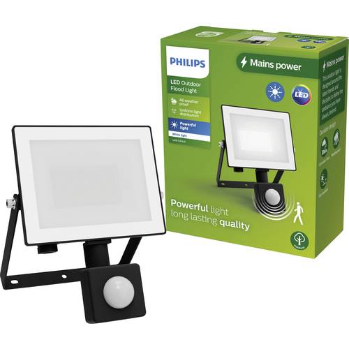 Naświetlacz LED Philips Projektor zewnętrzny z Czujnikiem Ruchu i Zmierzchu 20W 2050lm 3000K IP65 Czarny Lois