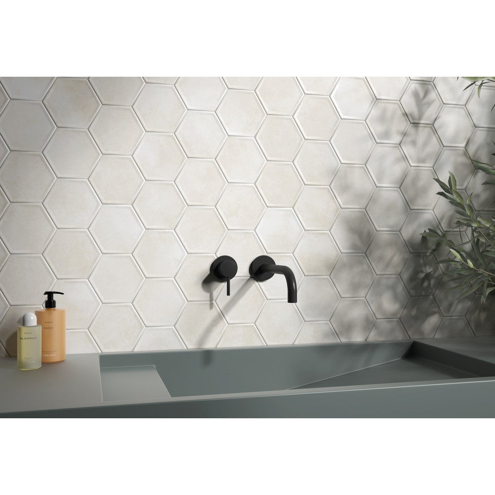 Carrelage Effet Zellige Bonny cream 15x13 Hexagone 15x13cm Hex. Mat