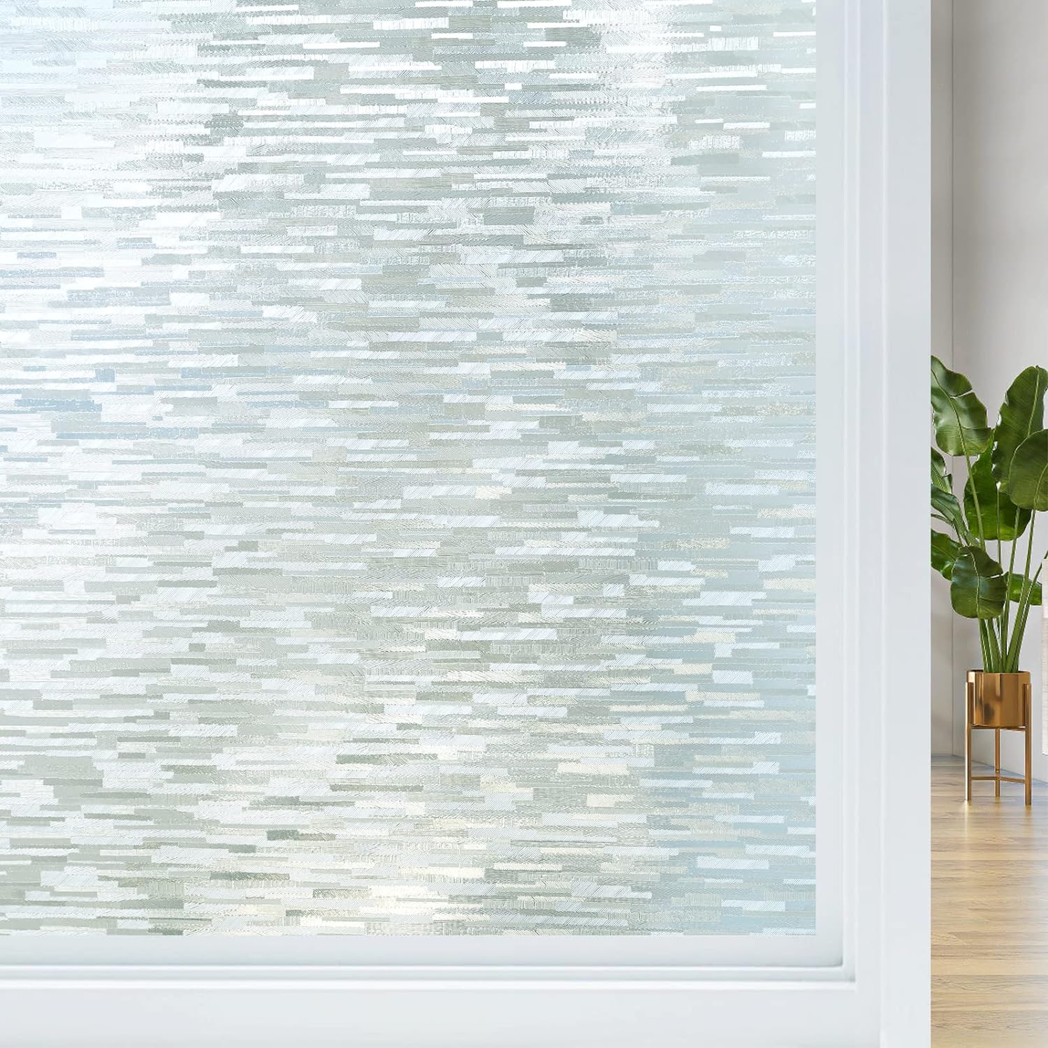 Folia z matowego szkła, folia okienna zapewniająca prywatność, adsorpcja elektrostatyczna, usuwalna naklejka dekoracyjna-45 cm * 500 cm