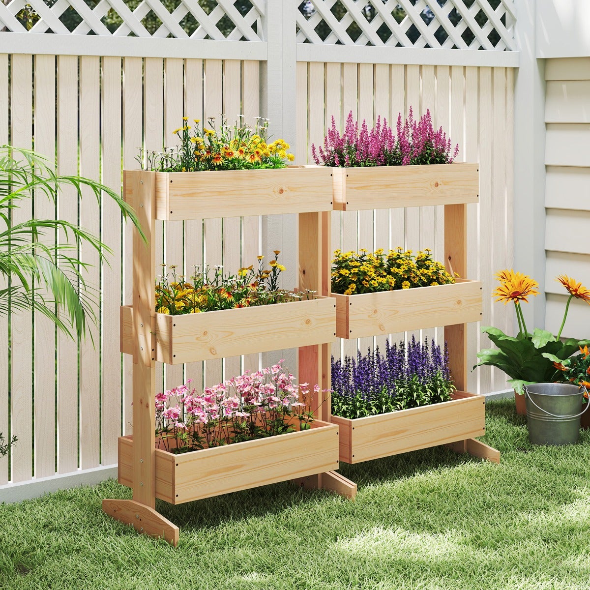 COSTWAY Letto da Giardino Rialzato in Metallo, Orto Rialzato | FindTheDeal