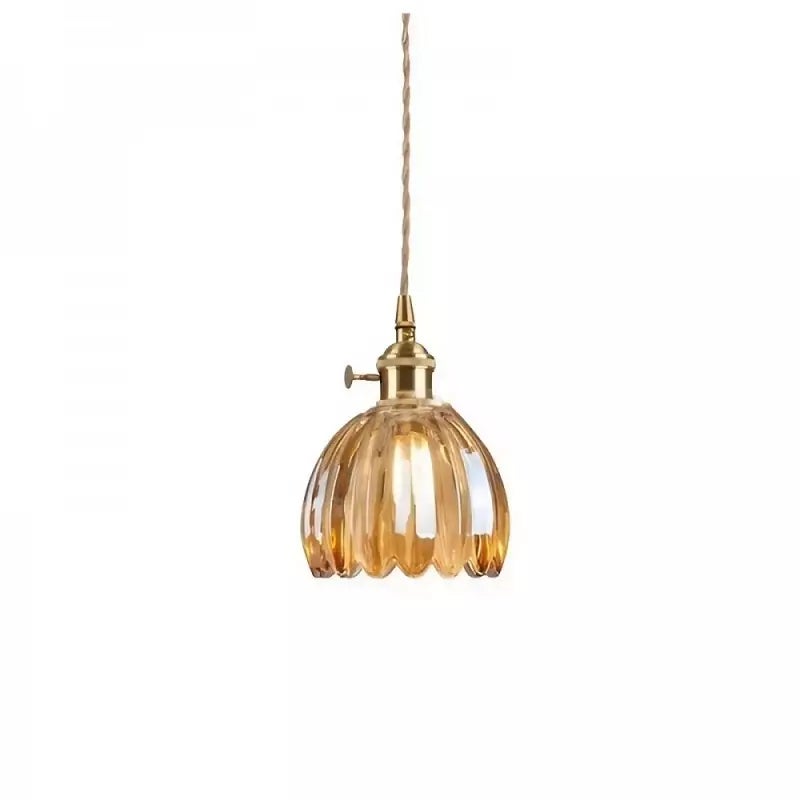Applique Simple, japońska lampa dekoracyjna retro w kwiaty, typ okablowania, E26, bursztynowa, z ciepłym światłem 4WLED