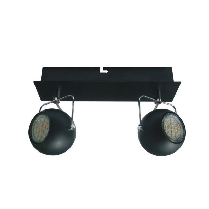 Reflektor sufitowy spot natynkowy Tony listwa czarny 2xGU10x3W wym: 25 x 7 cm metal Candellux