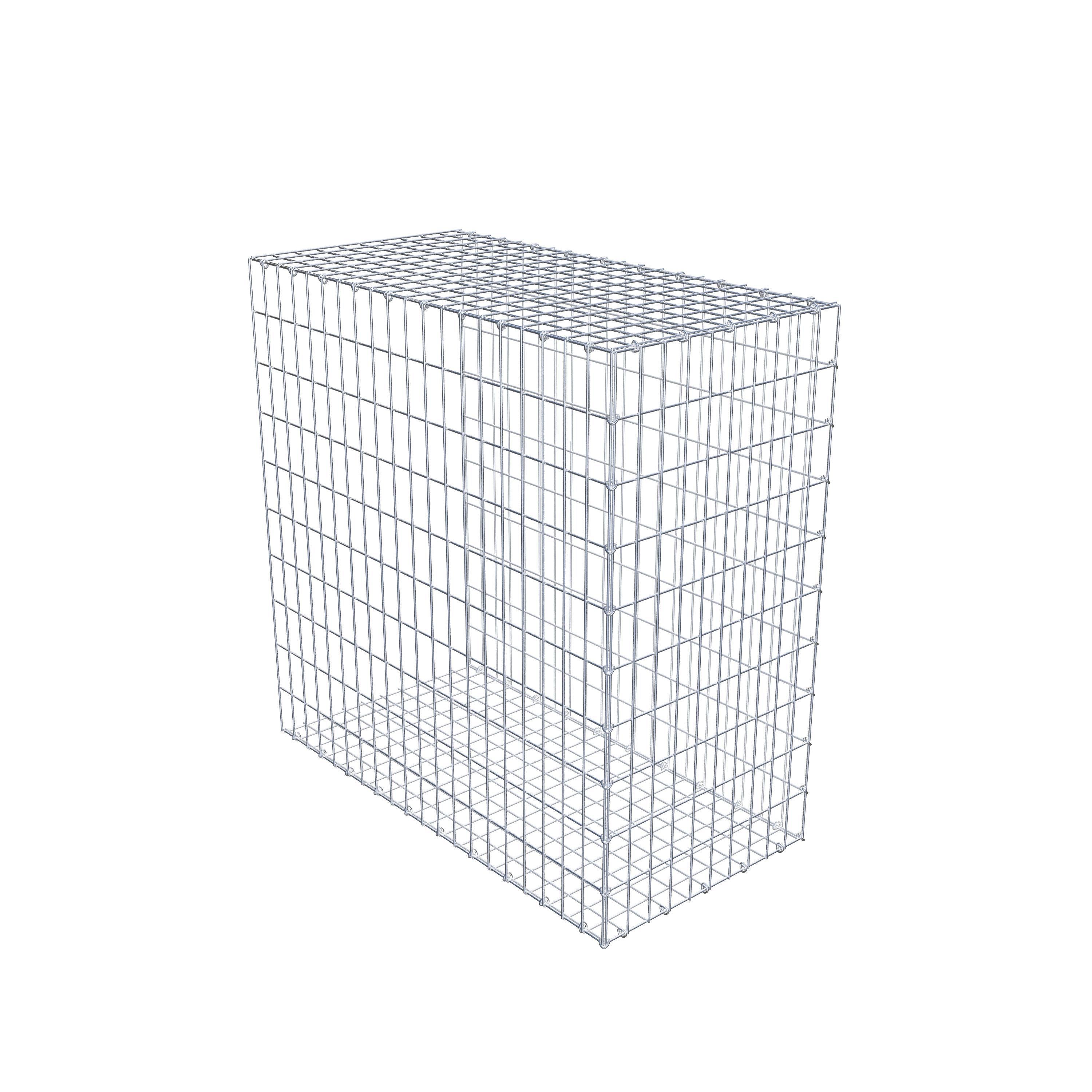 Gavión para alargar en acero galvanizado 100x100x50cm (LxAxP), malla 5 x 10cm, Anillo en C, sin rejilla frontal - 6