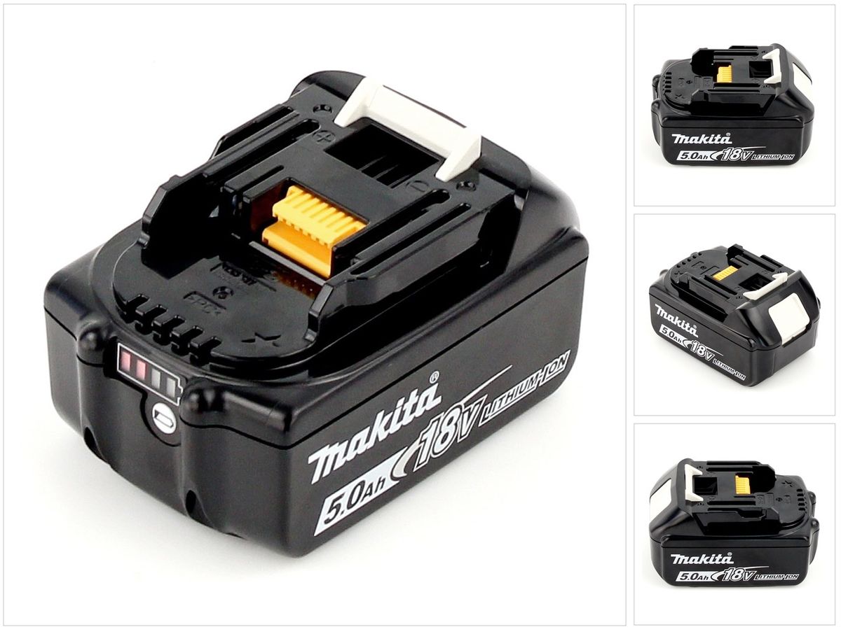 Makita BL 1850 B Li-Ion Batterie 18V 5,0 Ah ( 197280-8 / 632f15-1 ) + Affichage LED - Successeur de 196672-8 - 5