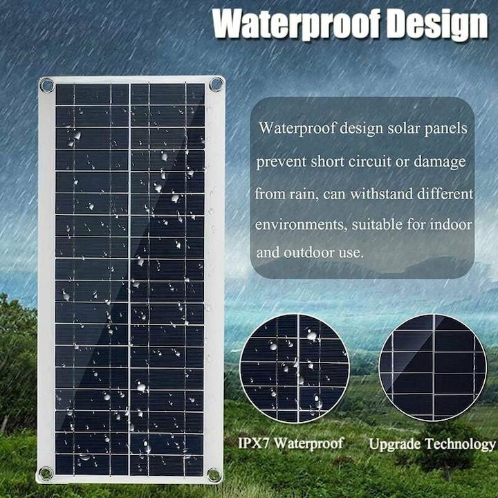 Kit de painel solar de 180 W 12V, controlador de carga solar de 60A, para autocaravana, iate, uso externo e jardim. - 2