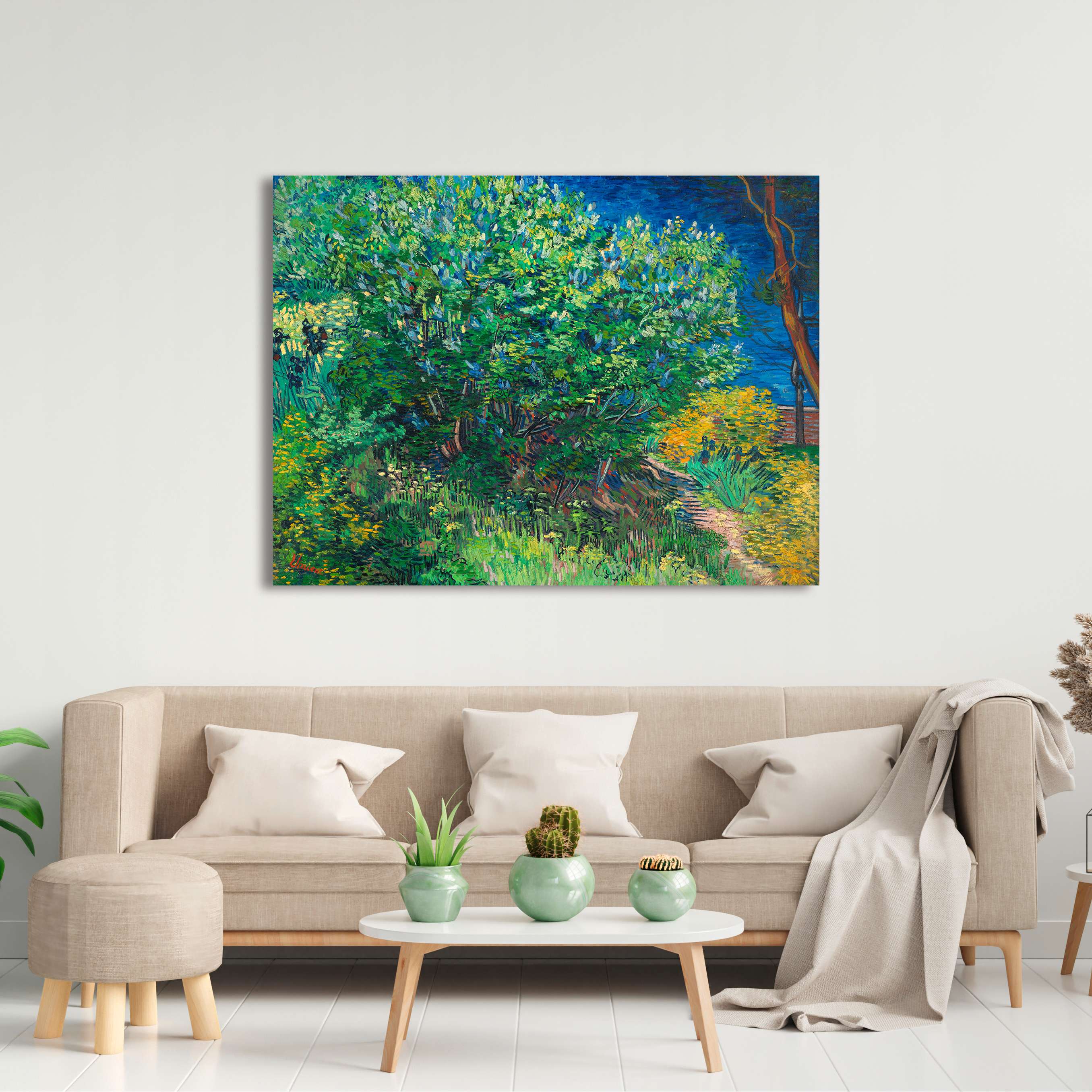 ARTCANVAS Vincent van Gogh Autoportrait 1889 Impression sur Toile par Vincent van Gogh - Taille : 40 Pouces x 26 Pouces (1.50 Pouces de Profondeur