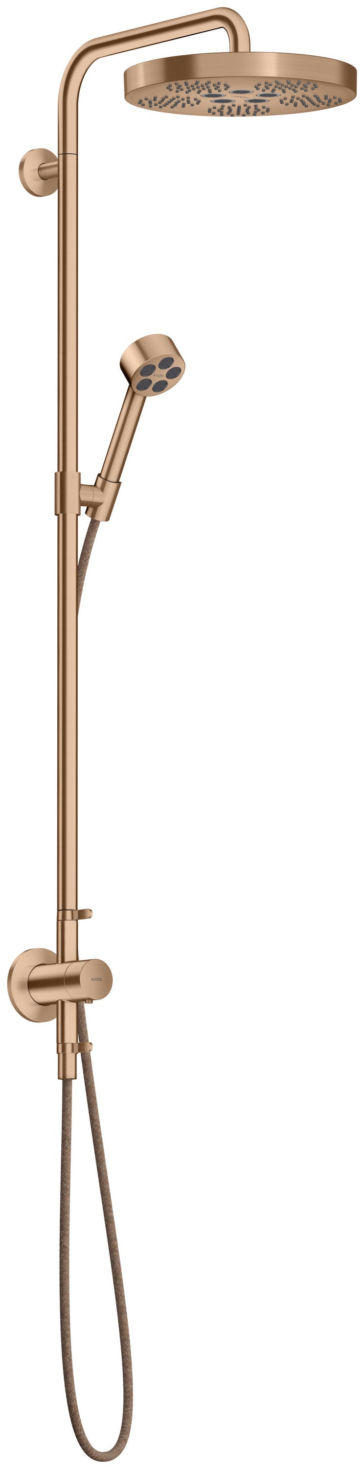 Axor Rouge Hansgrohe AXOR One Showerpipe avec thermostat et douche de tête 280 ...