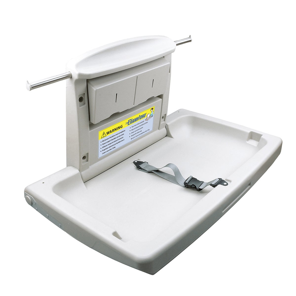 Table à Langer Pliante Avec Panier Rangement - Charge Max 25 Kg, Hauteur Réglable, Ceinture Sécurité (WOTAT) - 11