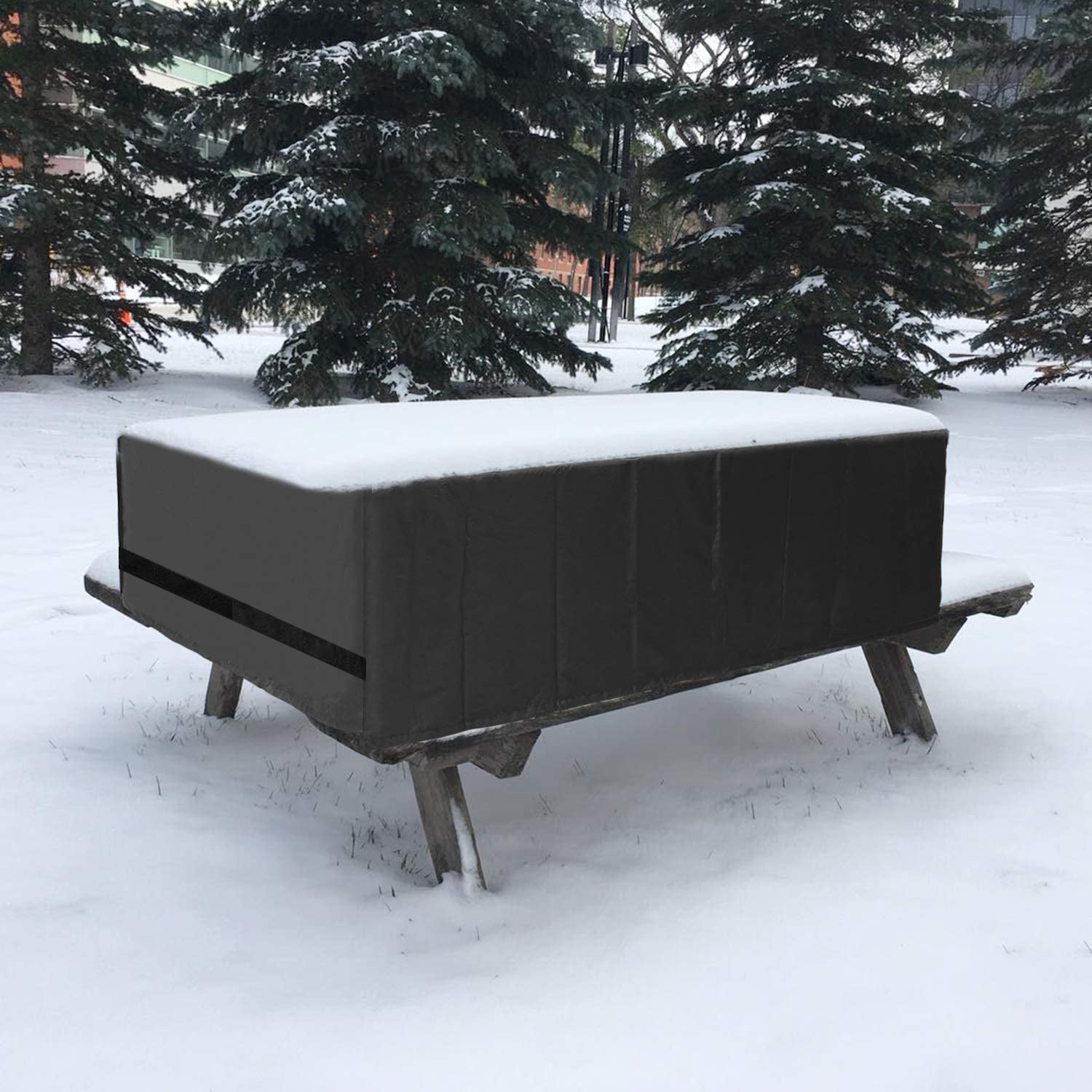 Capa para Mesa de Jardim, Lona Retangular 213*132*74 cm, Capa Protetora para Móveis de Jardim, Lona Impermeável para Mesa de Jardim, Capa Protetora - 7