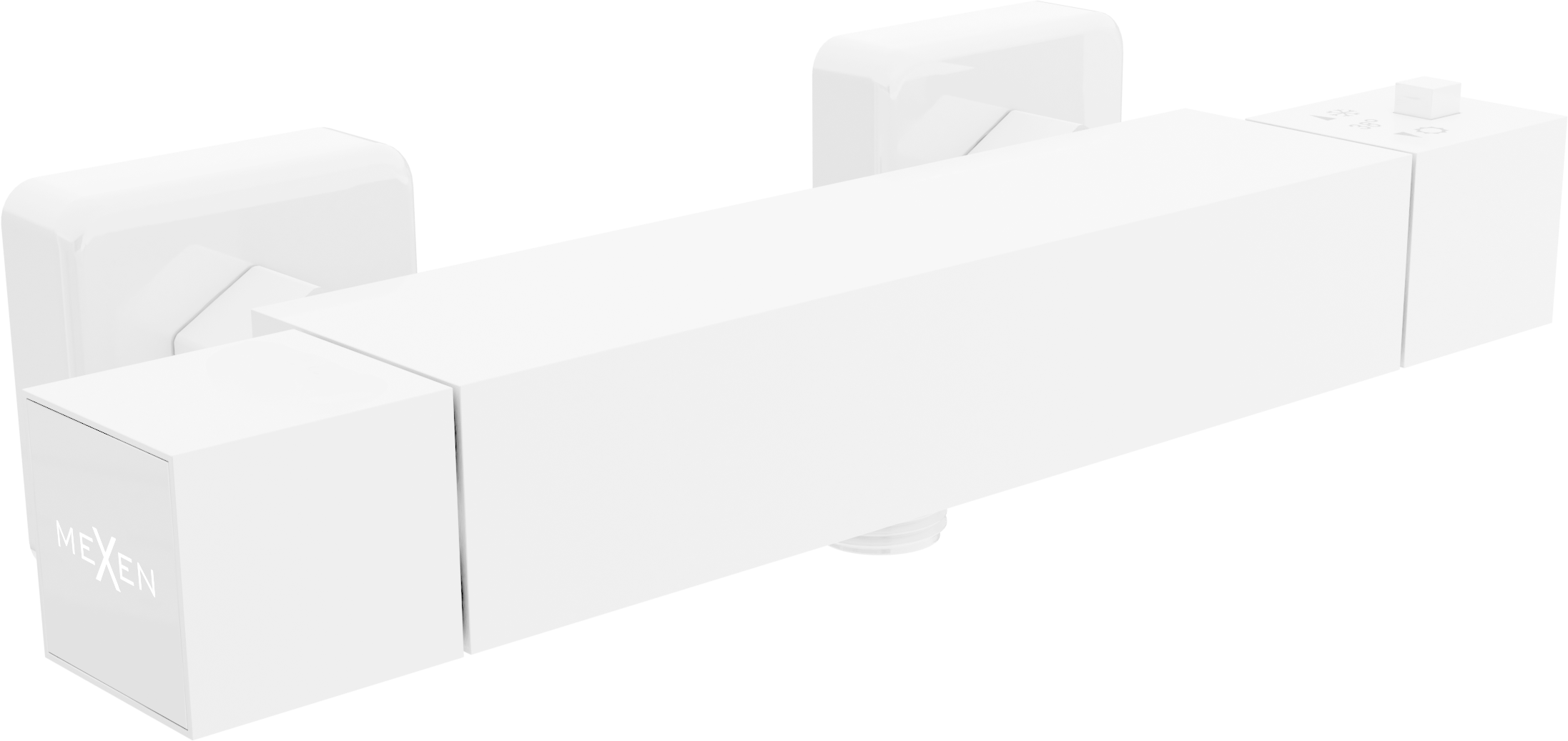 Mexen Cube termostatyczna bateria prysznicowa, biała - 77200-20