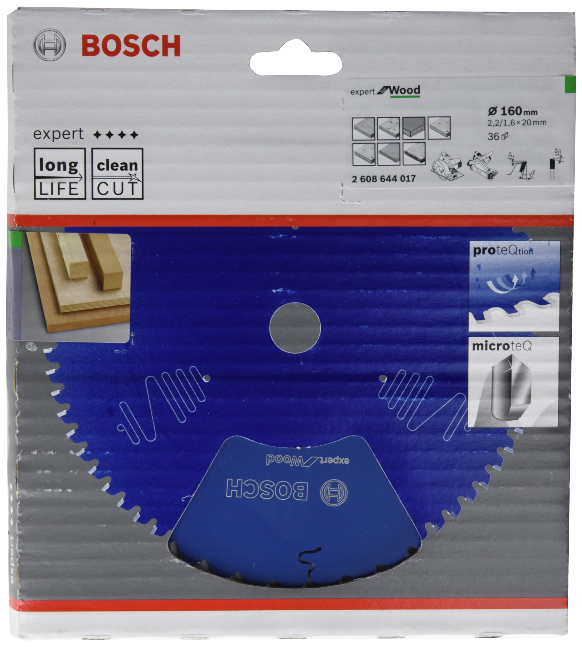 Bosch Professional - Lame Scie Circulaire Expert Bois 160X20X2,2mm, 36D - 2608644017 - 6