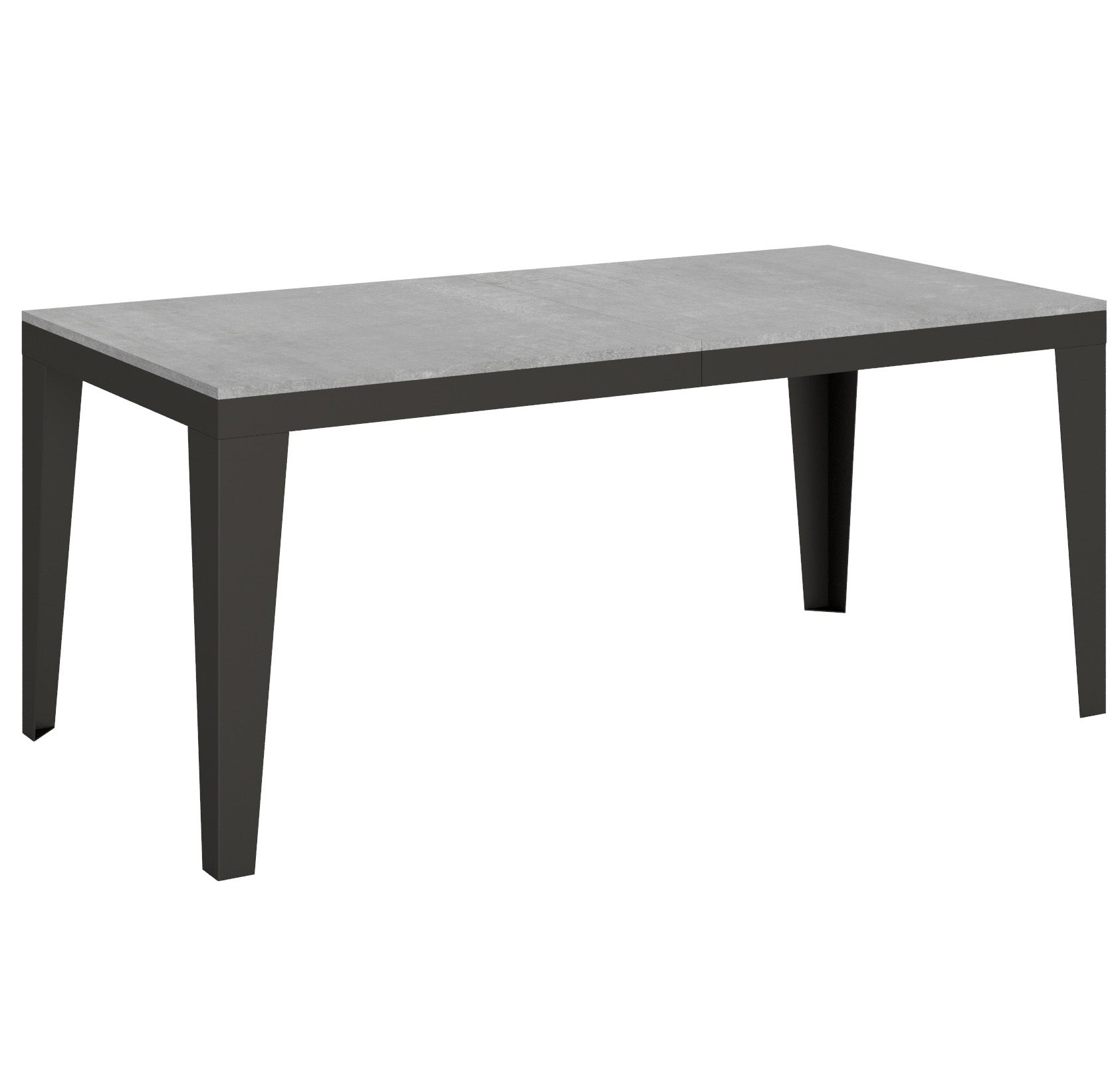 Stół rozkładany 90x180/284 cm Flame Evolution Cement rama Antracyt