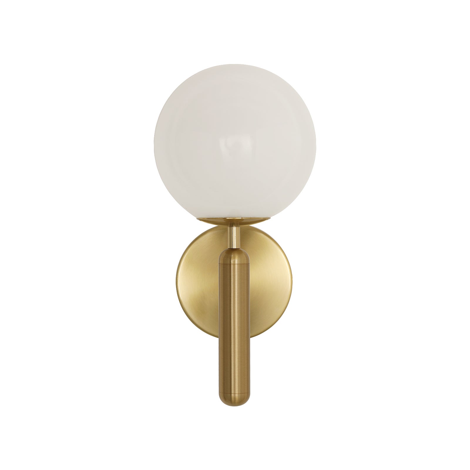 COMELY Applique Murale LED Dorée avec Boule en Verre Ø15cm, Lampe Murale Rechargeable 3000-6500K Variateur Tactile, Éclairage Chambre Salon - 3