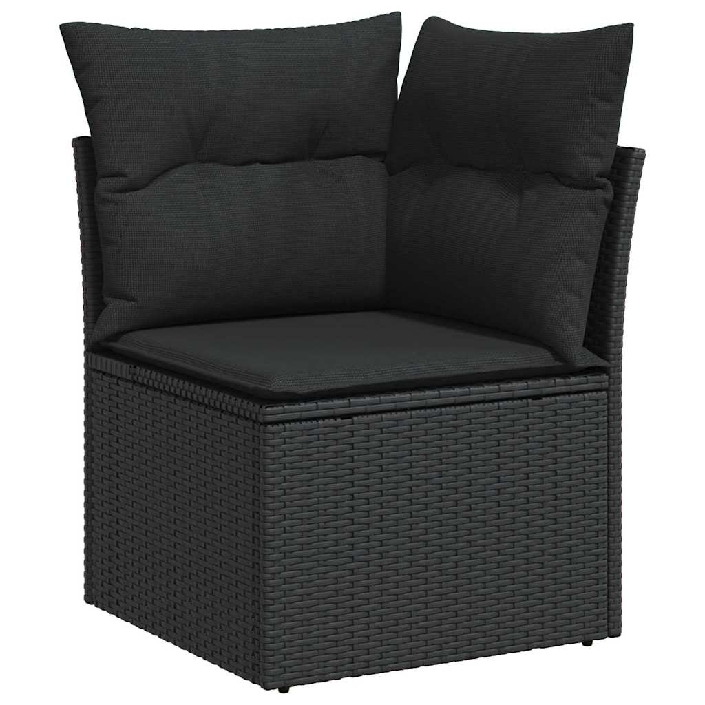 Maison Exclusive - Conjunto de Sofá de Jardim 5 unid. Preto Rattan Sintético - 6