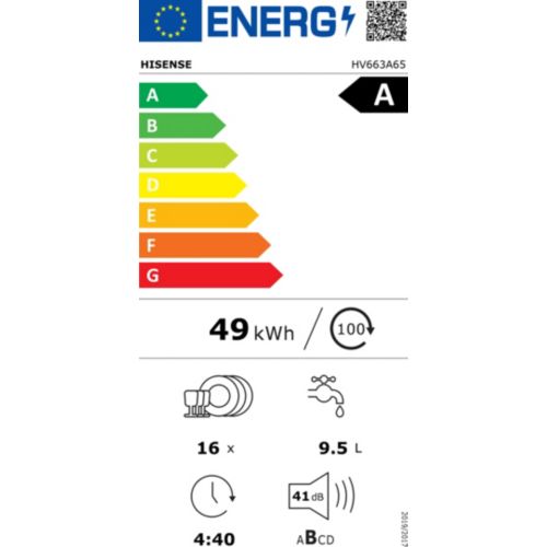 Lave vaisselle encastrable HISENSE HV663A65 - 9