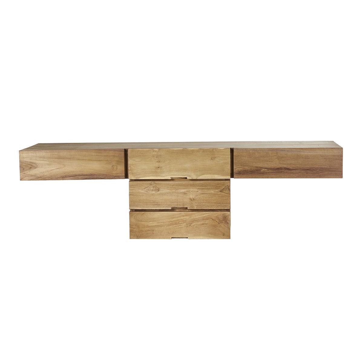 Meuble sous vasque en teck massif 160 cm MILAN - 2