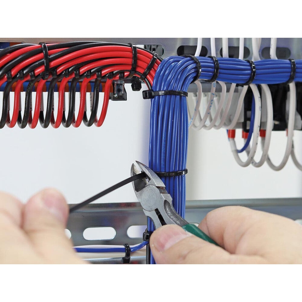 JEU DE SERRE-CÂBLES EN NYLON - 4.8 x 300 mm - NOIR (100 pcs) - 2