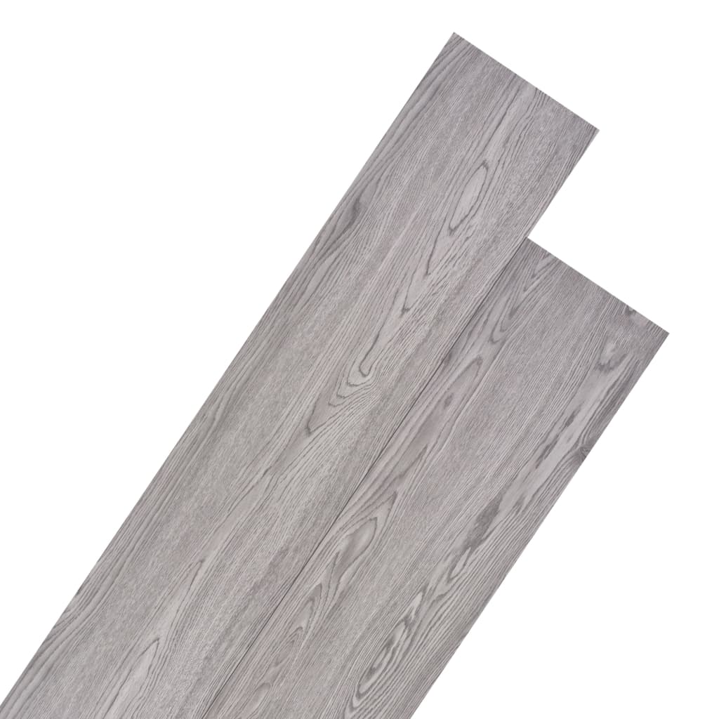 Vidaxl lamas para suelo no autoadhesivos pvc gris oscuro 5,26 m² 2 mm