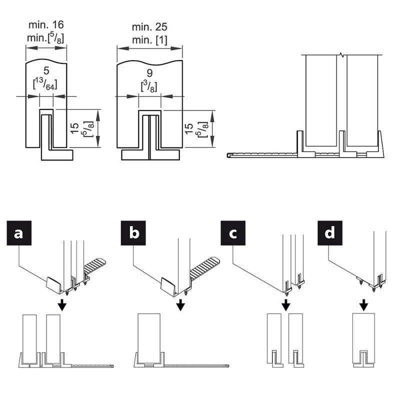 Guide universel pour système coulissant - 5