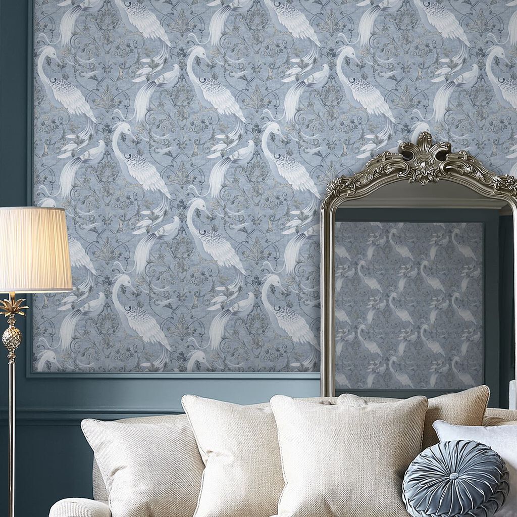Laura Ashley Tapeta filzelinowa TREGARON 10 m x 52 cm