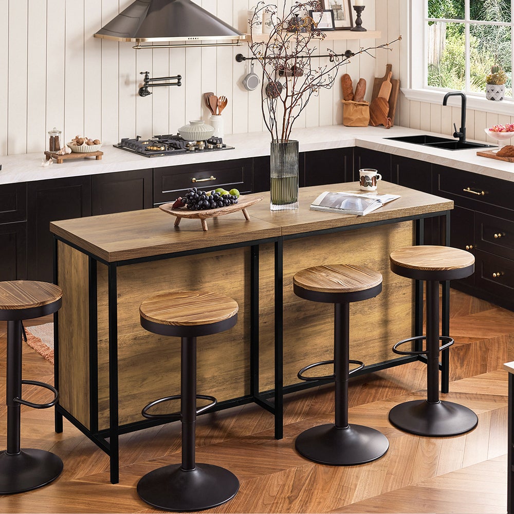 SoBuy Wyspa kuchenna Brązowy 170x60x88.5cm Przemysłowy KNL01-F - 7