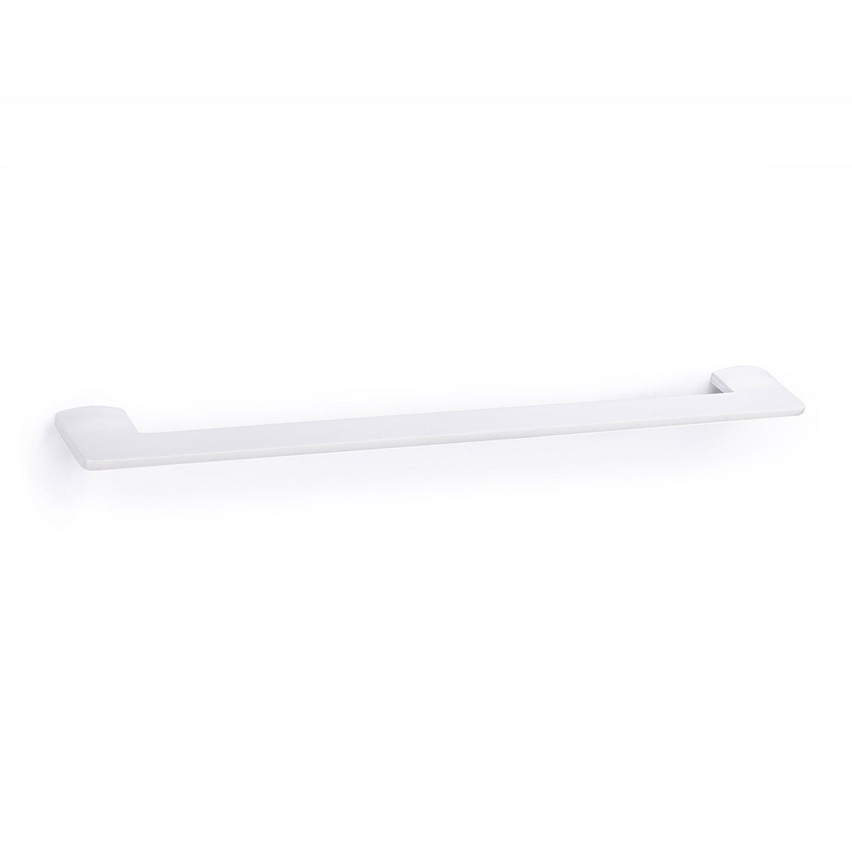 Manche en Zamak finition blanc mat, dimensions: 350x40x10mm et inserts ...