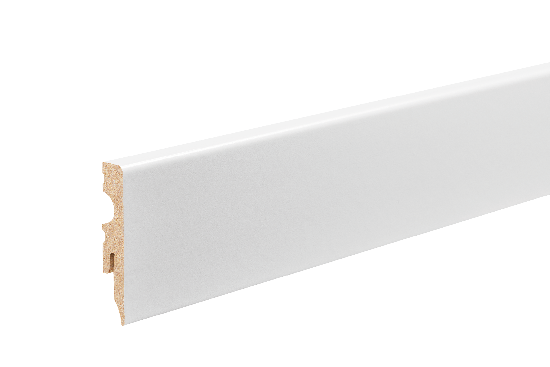 Listwa przypodłogowa MDF 60x11mm Cezar Biały RAL9003 Lakier Półmat 2,20m