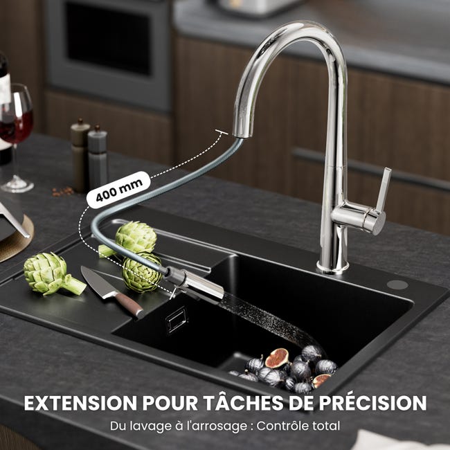 CECIPA Robinet Cuisine Douchette, Mitigeur Cuisine avec CECIPA Robinet Cuisine Douchette, Mitigeur Cuisine avec