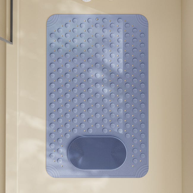 Mata antypoślizgowa do wanny i prysznica, 50x80 cm, antypoślizgowa, z przyssawką, wielofunkcyjny masażer stóp