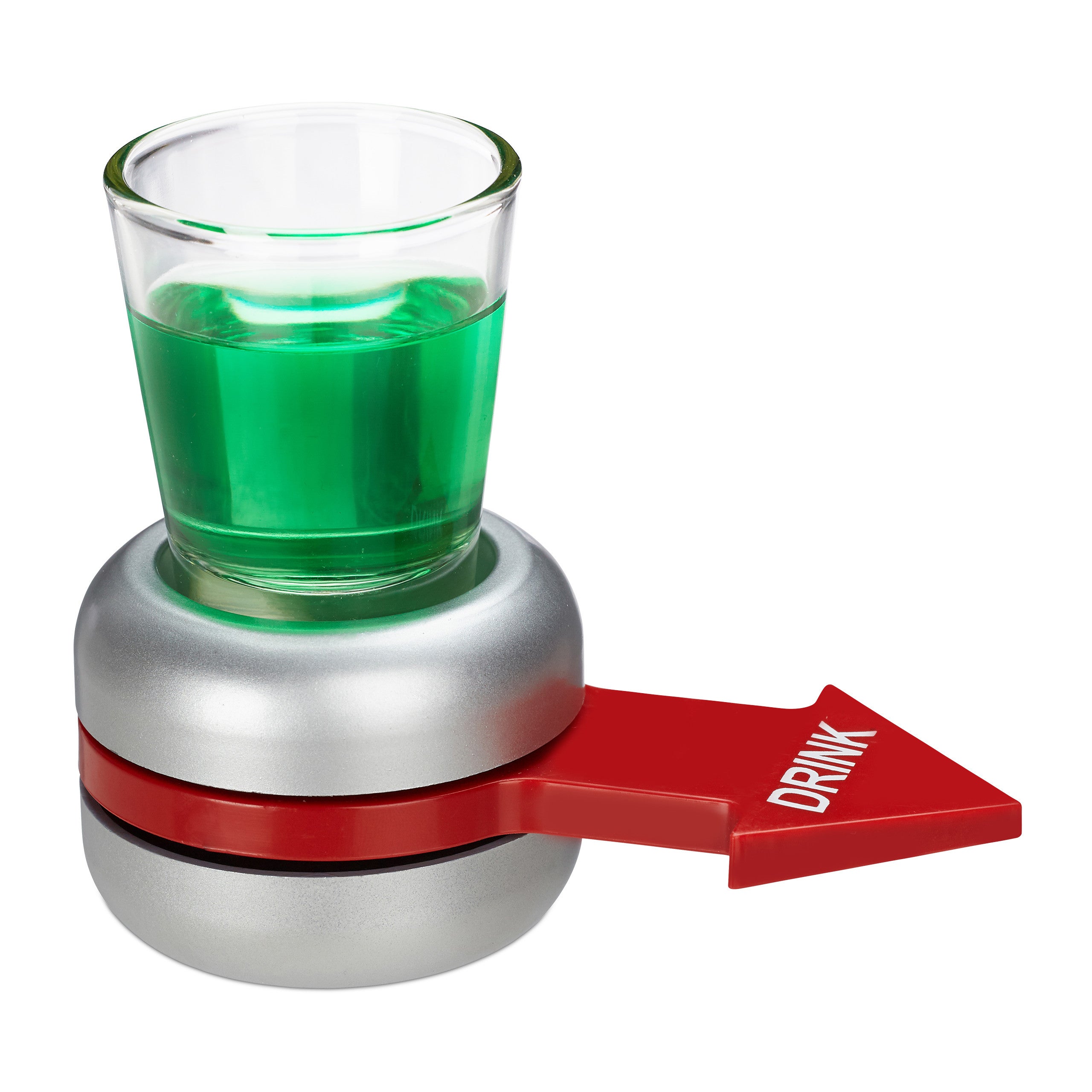 Jeu Apéro Spin The Arrow avec Verre à Shot et Flèche Tournante
