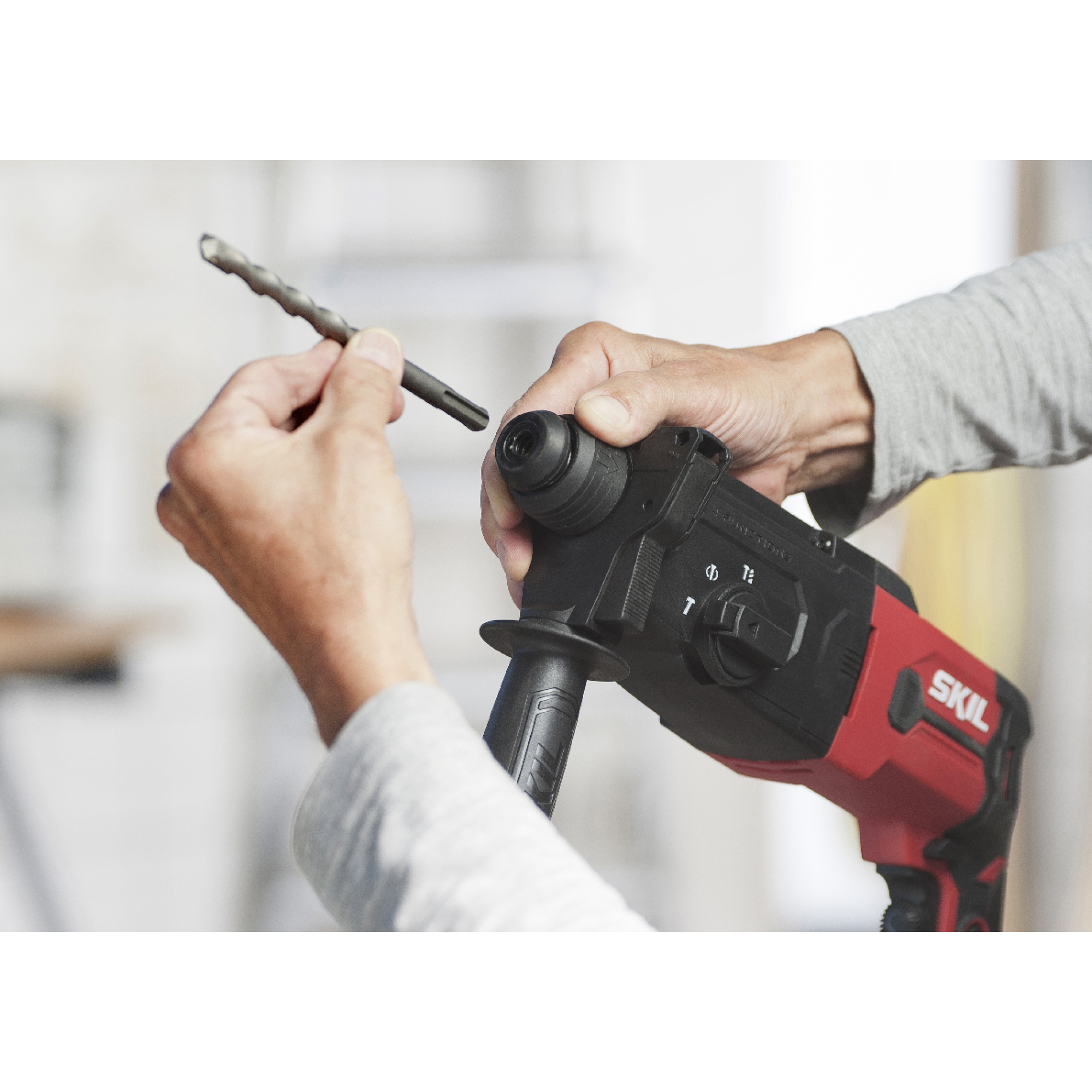 Perforateur SKIL 1770 GA 850 W 4 fonctions coffret forets SDS+ 6 8 10 mm mandrin 13 mm poignée butée manuel - 5