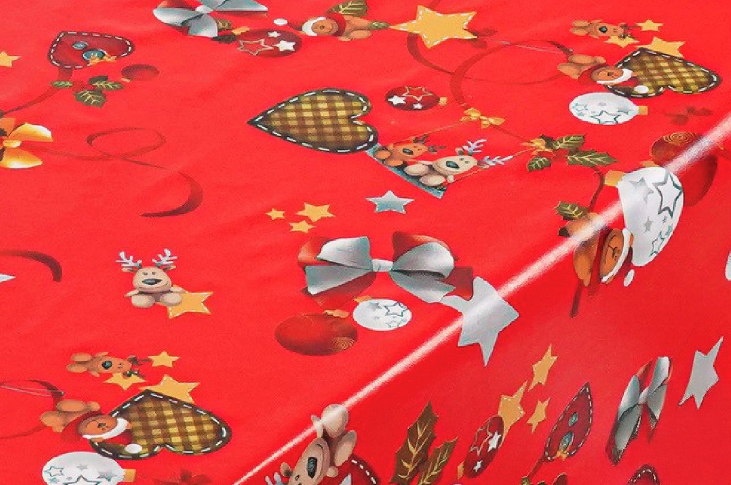 Tovaglia Cucina 140x140 Cm Natalizia Pupazzo Neve Albero Natale Plastificata Cerata Antimacchia - 3