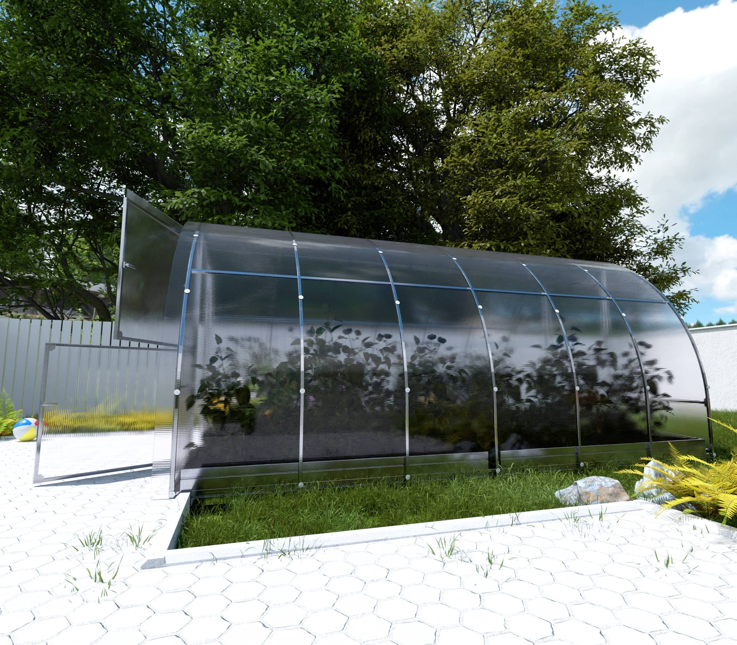 Serre de jardin KLASIKA EASY 3 x 4 m (12 m²), 4 mm avec revêtement en polycarbonate - 3