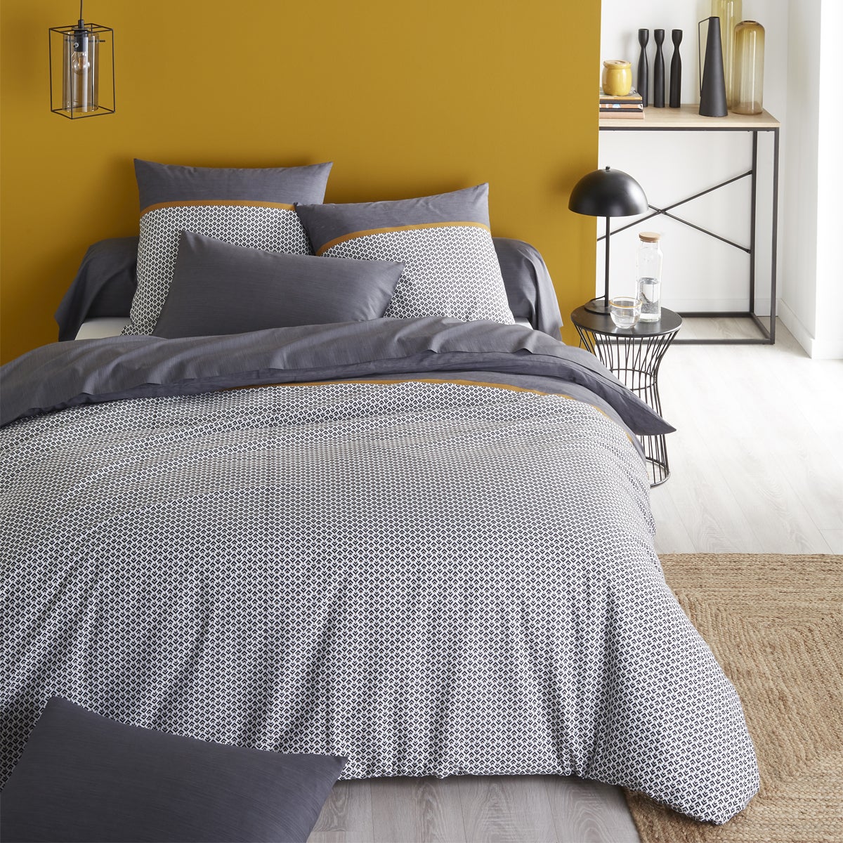 Taie d'oreiller imprimée en viscose de bambou, JULES - 2