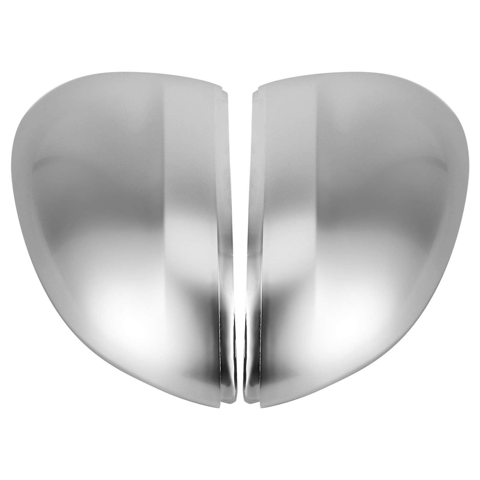 2 pezzi Copri specchietto retrovisore sinistro e destro cromato opaco con piccolo bilanciere adatto per B8 2009-2017 - 5