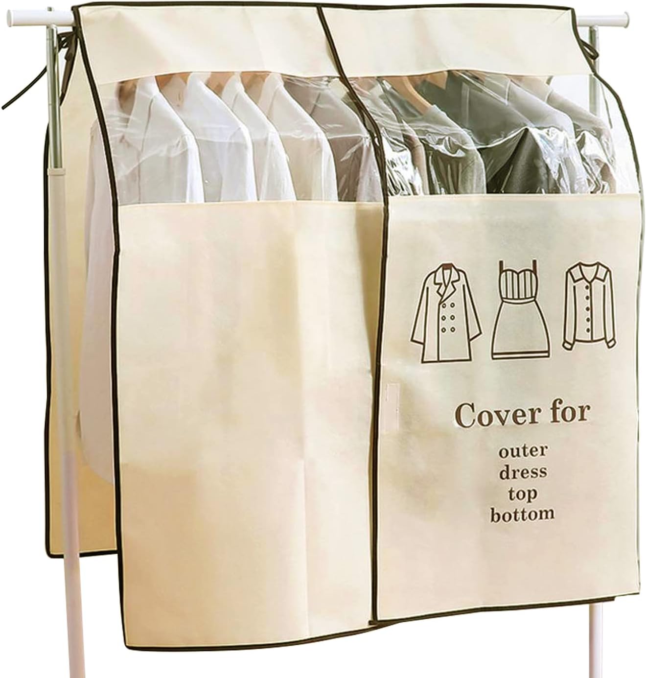 Housse à Chaussures Hermes Dust Bag - Sac à Cordon Beige Taille Unique