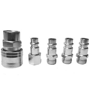 53 Pezzi Kit Raccordi Rapidi Per Tubi Aria – Taiidaues – Misure 1/8, 1/4, 3/8, 1/2 – Blu - Foto 4