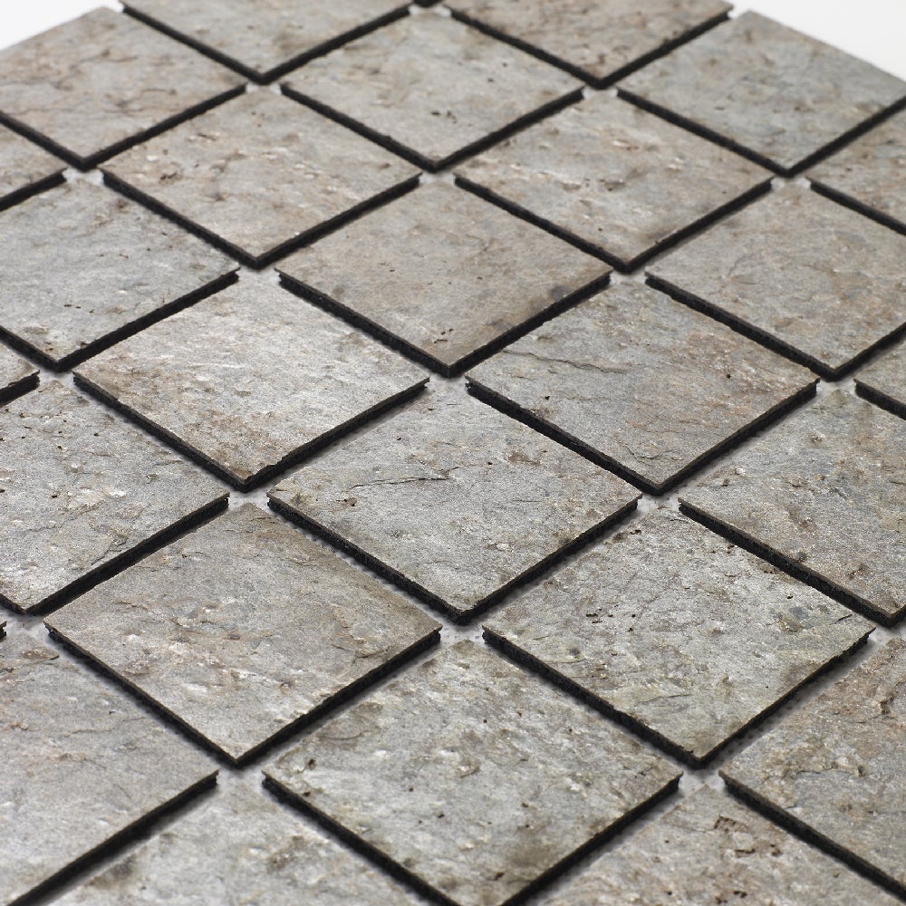 Mosaique pierre naturelle - 5 x 5 cm -plaque de 30 x 30 cm - cuprus - 2