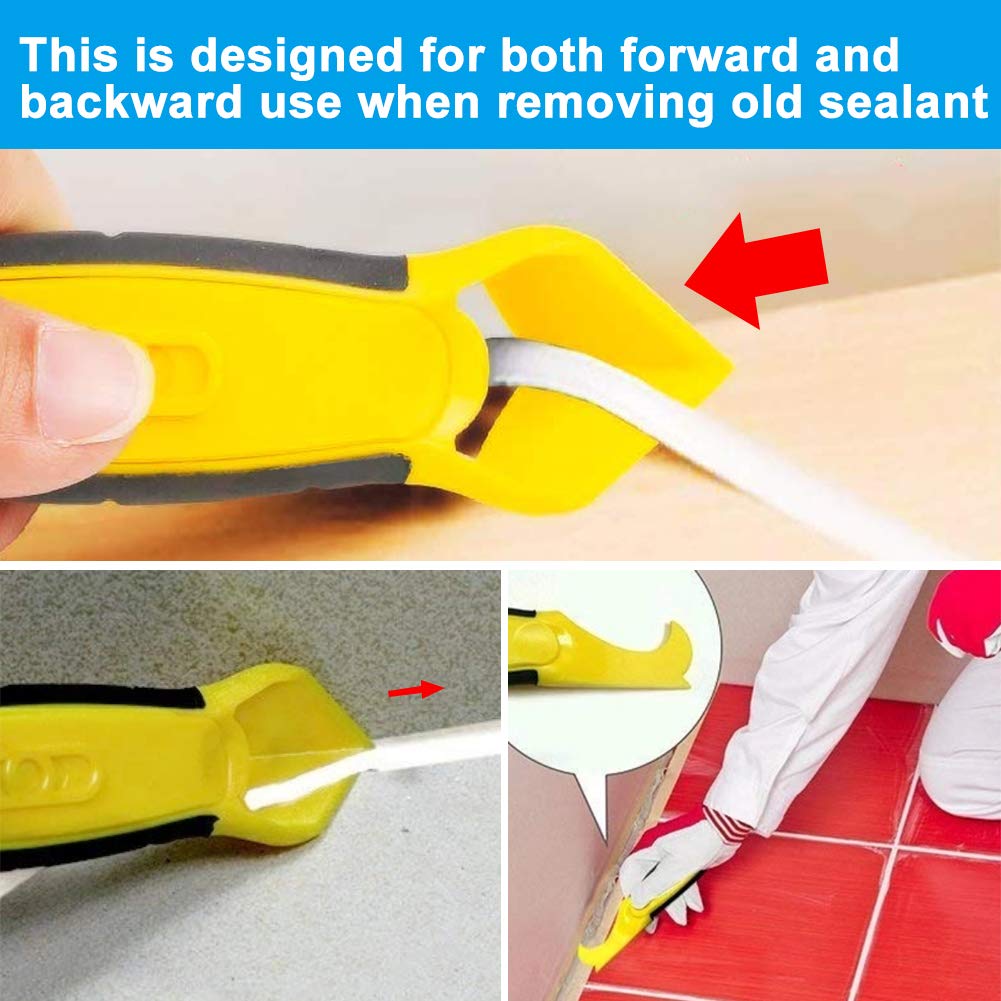 Juego de 8 herramientas para quitar sellador de silicona, para baño y cocina. - 4
